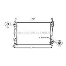 OLA2423 AVA Радиатор, охлаждение двигателя