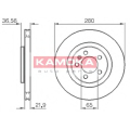 1031856 KAMOKA Тормозной диск
