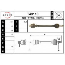 T49110 EAI Приводной вал