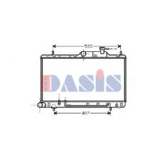 560015N AKS DASIS Радиатор, охлаждение двигателя