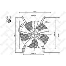 29-99418-SX STELLOX Вентилятор, охлаждение двигателя
