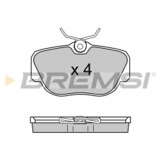 BP2425 BREMSI Комплект тормозных колодок, дисковый тормоз
