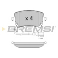 BP3140 BREMSI Комплект тормозных колодок, дисковый тормоз