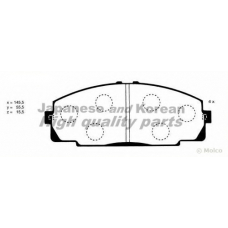 T112-65 ASHUKI Комплект тормозных колодок, дисковый тормоз