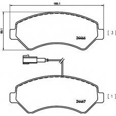 8DB 355 012-921 HELLA PAGID Комплект тормозных колодок, дисковый тормоз