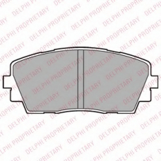 LP2296 DELPHI Комплект тормозных колодок, дисковый тормоз