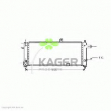 31-0745 KAGER Радиатор, охлаждение двигателя