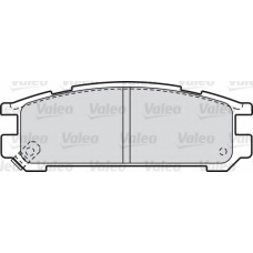 598828 VALEO Комплект тормозных колодок, дисковый тормоз