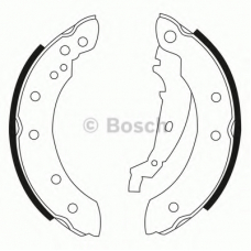 0 986 BB3 536 BOSCH Комплект тормозных колодок