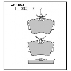 ADB1874 Allied Nippon Тормозные колодки