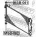 MSB-062 FEBEST Подвеска, радиатор