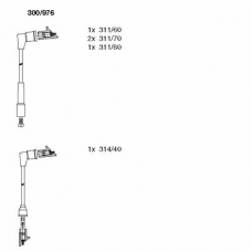 300/976 BREMI Комплект проводов зажигания