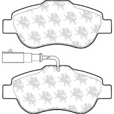 BP1578 QUINTON HAZELL Комплект тормозных колодок, дисковый тормоз