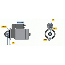 0 001 125 602 BOSCH Стартер