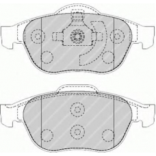 FQT1541 FERODO Комплект тормозных колодок, дисковый тормоз