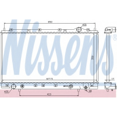 62866 NISSENS Радиатор, охлаждение двигателя