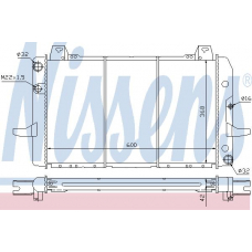 62227 NISSENS Радиатор, охлаждение двигателя