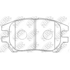 PN1481 NiBK Комплект тормозных колодок, дисковый тормоз