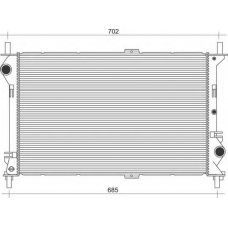 350213917000 MAGNETI MARELLI Радиатор, охлаждение двигателя