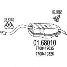 01.68010 MTS Глушитель выхлопных газов конечный