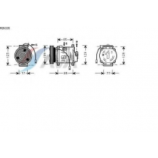 MZK035 AVA Компрессор, кондиционер