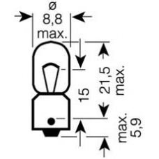 000619 CARTECHNIC Лампа накаливания, фонарь указателя поворота; Ламп