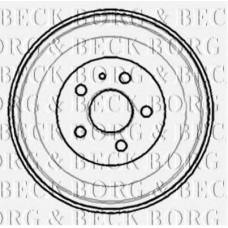 BBR7100 BORG & BECK Тормозной барабан