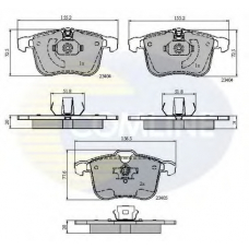 CBP01593 COMLINE Комплект тормозных колодок, дисковый тормоз