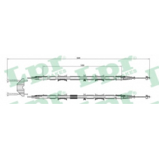 C0654B LPR Трос, стояночная тормозная система