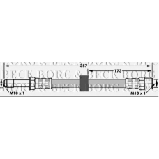 BBH7186 BORG & BECK Тормозной шланг