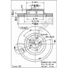 BS 8364 BRECO Тормозной диск