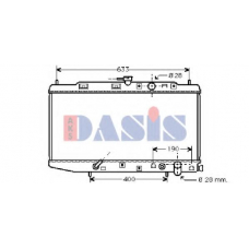 100330N AKS DASIS Радиатор, охлаждение двигателя