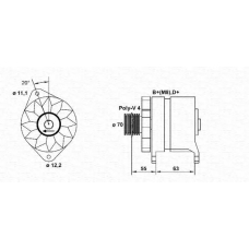 063321395010 MAGNETI MARELLI Генератор