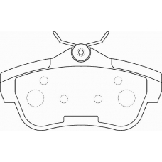 FD7313V NECTO Комплект тормозных колодок, дисковый тормоз