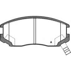 BPA0357.22 OPEN PARTS Комплект тормозных колодок, дисковый тормоз