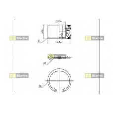 LO 00663 STARLINE Комплект подшипника ступицы колеса