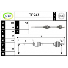 TP247 SERA Приводной вал