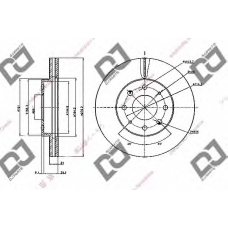 BD2079 DJ PARTS Тормозной диск