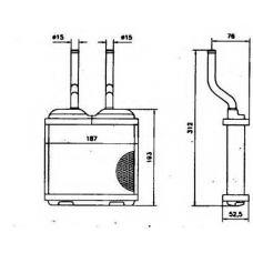 52103 NRF Теплообменник, отопление салона