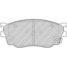 FSL1557 FERODO Комплект тормозных колодок, дисковый тормоз