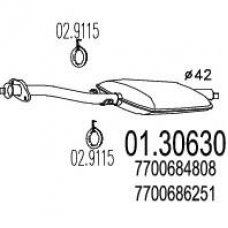 01.30630 MTS Предглушитель выхлопных газов