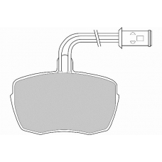 FD6261N NECTO Комплект тормозных колодок, дисковый тормоз