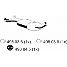 122108 ERNST Средний глушитель выхлопных газов