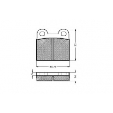 30143 SPIDAN Комплект тормозных колодок, дисковый тормоз