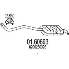01.60693 MTS Глушитель выхлопных газов конечный