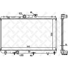 10-25189-SX STELLOX Радиатор, охлаждение двигателя