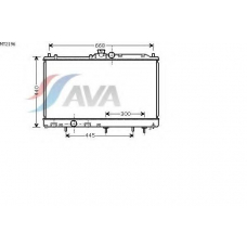 MT2196 AVA Радиатор, охлаждение двигателя