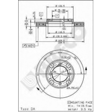 BS 7983 BRECO Тормозной диск