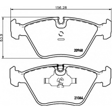 8DB 355 007-411 HELLA Комплект тормозных колодок, дисковый тормоз