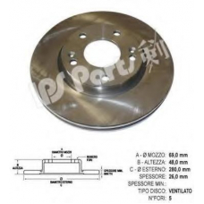 IBT-1H12 IPS Parts Тормозной диск